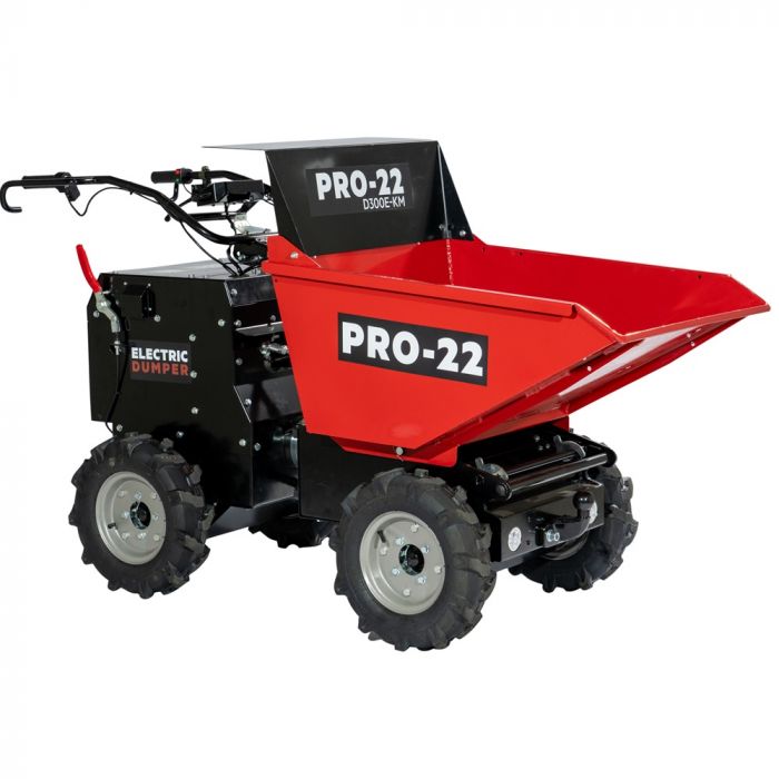 PRO-22 D300E-KM Akku Mini-Dumper / Schubkarre (4WD) 